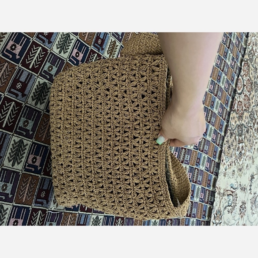 کیف رافیا مدل تیغ ماهی